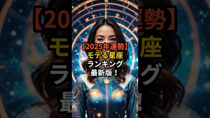 【2025年運勢】 モテる星座 ランキング 最新版！【 スピリチュアル 雑学 心理  】