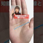 【手相】#離れ型知能線 #知能線 が#生命線 と離れてる手相 #手相 #手相鑑定 #手相講座