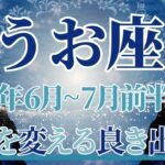 【うお座】6月全体～7月前半まで運勢　え！今までで1番凄いカード展開になりました…⚡ずっと探していた運命と出会うとき💎✨あなた自身が完成します🌈【魚座 ６月】【魚座 ７月】タロットリーディング