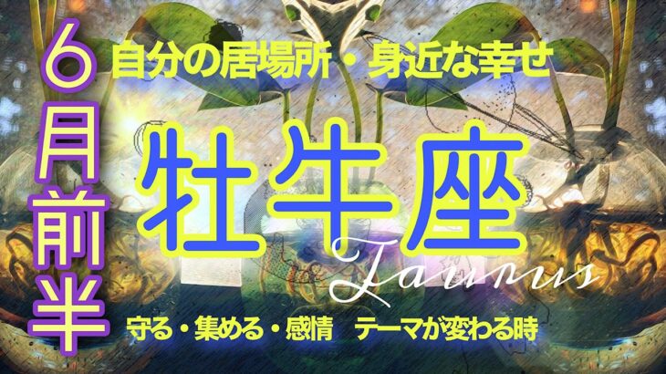【6月前半✴︎牡牛座】少し疲れやすい時期は癒して🌿コツコツ努力したことに結果が出る◎トキメキを大切に進む🤍✴︎【2025】