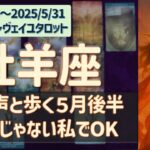 ♈️牡羊座｜2025年5月後半♈️🌟心の声と歩く５月後半。完璧じゃない私でＯＫ！🌟12星座タロットリーディング