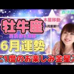 ♉️【牡牛座さん6月の運勢】金星ホームへ💖年に1度のお楽しみ金星入り✨6月は木星移動で重要なとき🍀