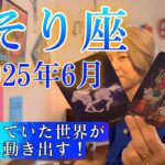 【蠍座】2025年6月の運勢　止まっていた世界が一気に動き出す！