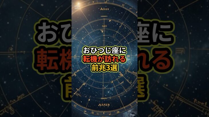 【おひつじ座の転機が訪れる前兆3選】あなたにも訪れる変化のサイン  #おひつじ座 #牡羊座 #星座占い #占星術 #2025年運勢 #スピリチュアル #自己成長 #あるあるネタ #shorts