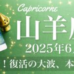 【やぎ座】2025年6月♑️ 復活！間違いない、停止は始まりのサイン、芽が出て始動、稀に見るどんでん返しの大波