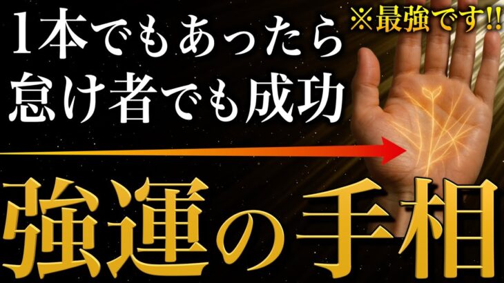 【手相占い】怠け者タイプでも成功しやすい強運の手相16選 #手相 #占い