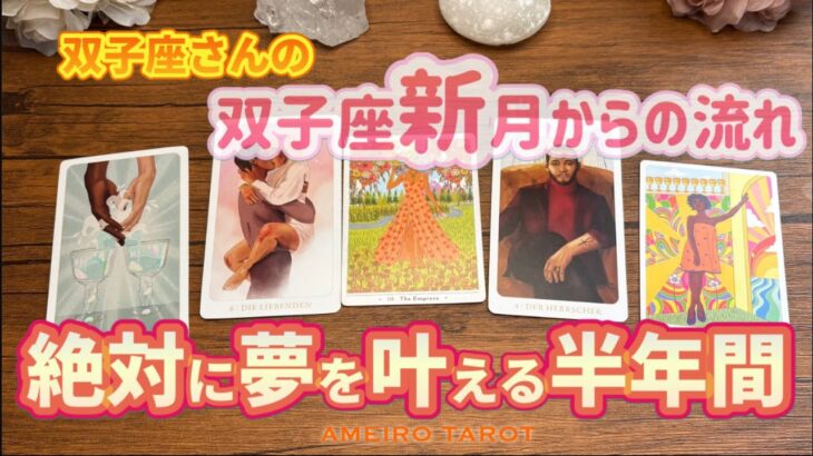 双子座♊️絶対に夢を叶える半年間‼️【双子座新月からの流れ】