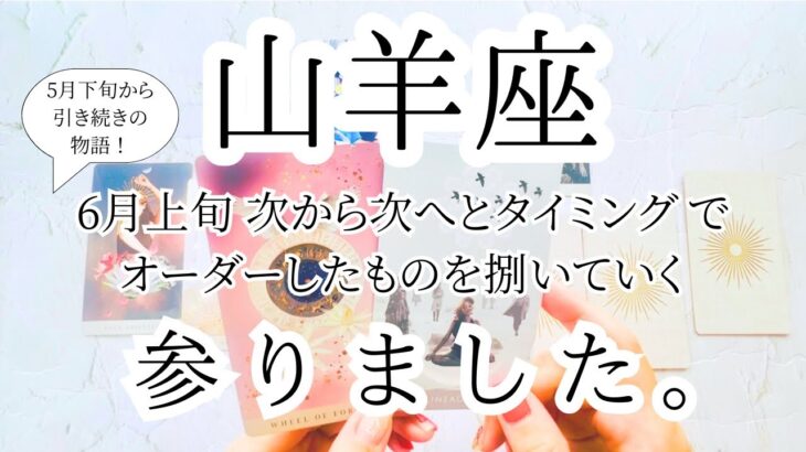 【山羊座♑︎】6月上旬 一番大切なこと 繋がりが腑に落ちる！