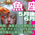 魚座♓️５月後半〜６月前半＊この時期、魚座さんは特別な存在！　完全な形とタイミングでそれは訪れる　いよいよ涙の海を脱出する『時』が来た！＊魂のリーディング