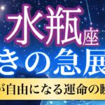 【水瓶座🦋驚きの急展開】心が解放される！人生が自由に動き始める特別な瞬間🌈［運勢リーディング＆タロット］