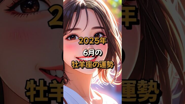 【牡羊座】2025年6月の牡羊座 (おひつじ座)の運勢 – #星座占い #おひつじ座 #牡羊座 #2025年 #6月 #占い