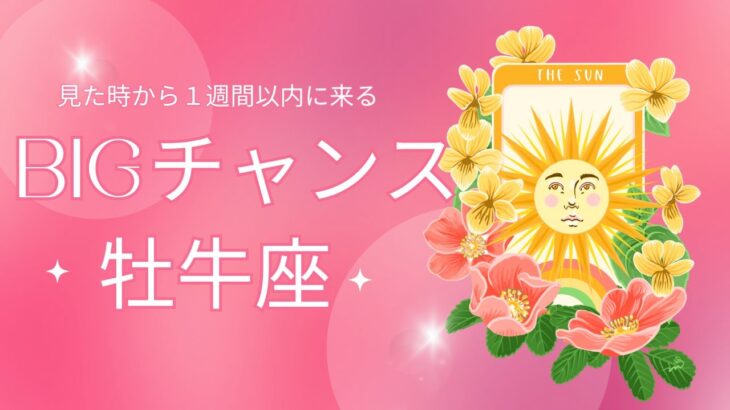 【牡牛座♉️】あなたに来るBIGチャンス🥳星座占いにはおみくじはありませんのでご了承下さい🙇