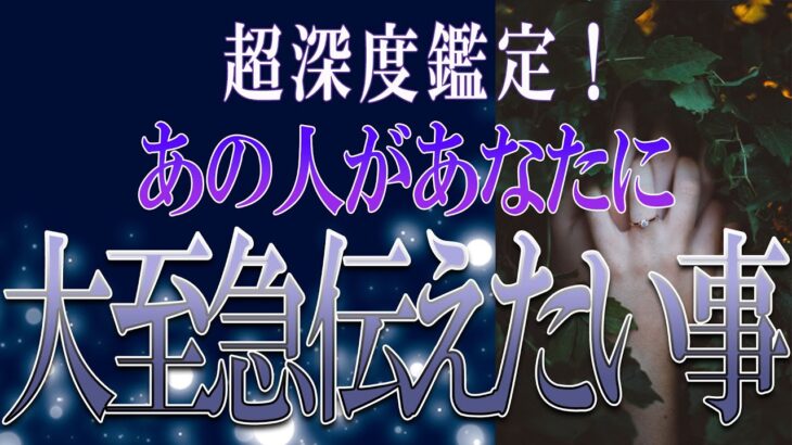 【タロット占い】【恋愛 復縁】【相手の気持ち 未来】神展開的な選択肢あります✨✨✨あの人があなたに大至急伝えたい事！😮😮😮【恋愛占い】