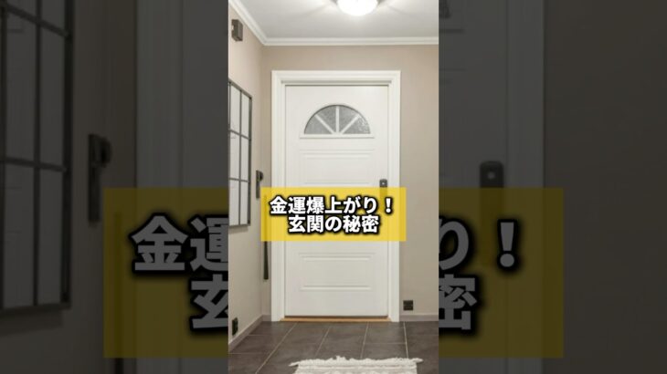 金運爆上がり！玄関の秘密#風水 #金運 #金運アップ #建築 #玄関 #八納啓創