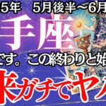 【いて座】5月後半～6月前半の運勢｜【止まっていた運命が再始動！】破壊と再生のその先に“真の居場所”が見えてくる【射手座  ５月下旬】タロットリーディング