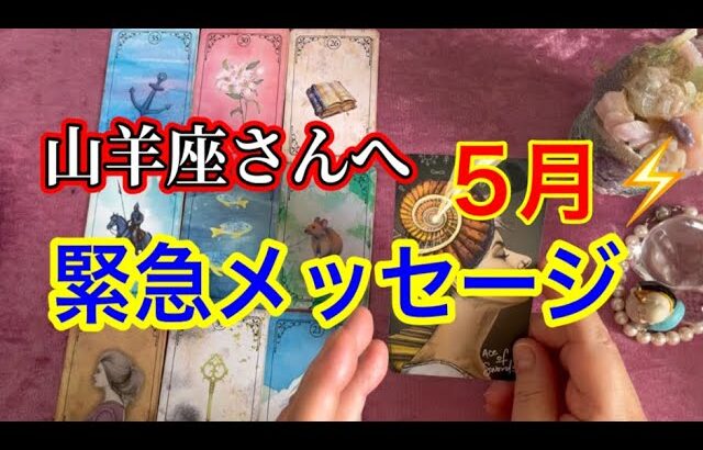 【山羊座⚡️５月⭐️緊急メッセージ💌】ものすごい展開【ルノルマンカードリーディング占い】恐ろしいほど当たる😱