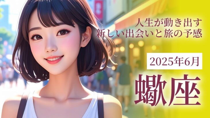 2025年6月の蠍座（さそり座）の運勢 人生が動き出す 新しい出会いと旅の予感