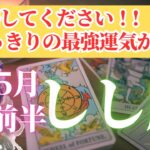 【しし座さん🌈2025年5月前半運勢】覚悟してください！！とびっきりの最強運気が到来！【占星術・タロット・オラクルカードで仕事運・恋愛運・引き寄せ法など個人鑑定級リーディング】