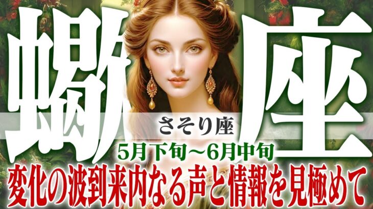 【さそり座5月下旬〜6月中旬】変化の波到来！ 内なる声と情報を見極めて進む【癒しの眠れる占い】