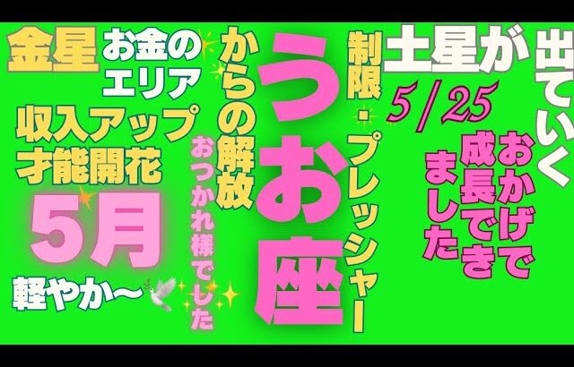 魚座の5月　星とカードのメッセージ