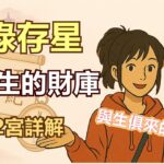 [小樹聊命理] 紫微斗數祿存星，與生俱來的財庫怎麼看 ?