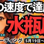 【水瓶座】♒️2025年5月19日の週♒️光の速度で達成する✨深く自分を理解し、大きくビジョン🌈を設定する時😊みずがめ座。タロットリーディング🍀