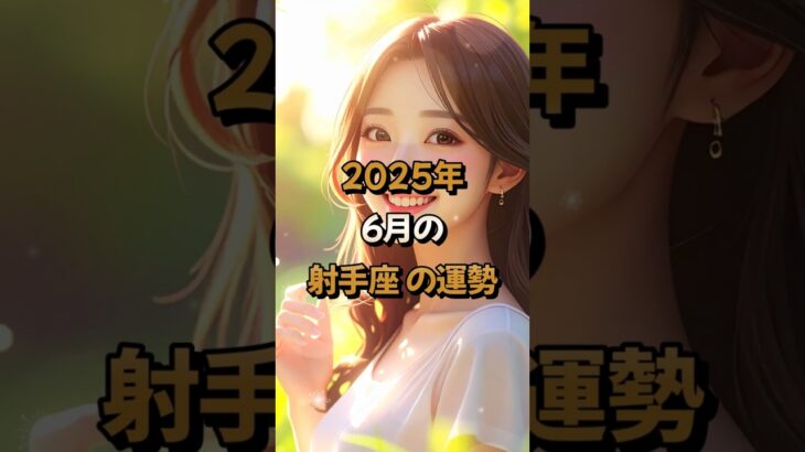 【射手座】2025年6月の射手座 (いて座)の運勢 – #星座占い #いて座 #射手座 #2025年 #6月 #占い