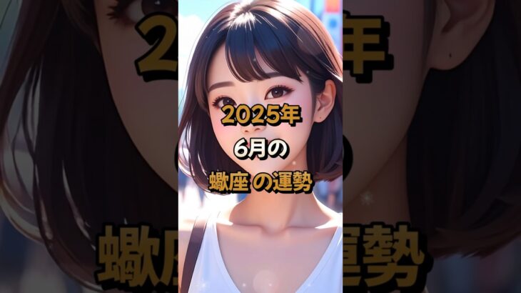 【蠍座】2025年6月の蠍座 (さそり座)の運勢 – #星座占い #さそり座 #蠍座 #2025年 #6月 #占い