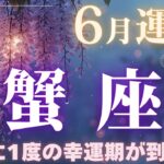 【蟹座】6月運勢2025年♋ついに12年に1度の幸運期が到来！【かに座6月】