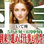 【いて座5月下旬〜6月中旬】最強運気到来！ためらわず進む！仕事も人生も絶好調【癒しの眠れる占い】
