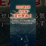 【牡牛座】2025年6月おうし座「足が死ぬ！」12星座に学ぶ仏教の智慧#おうし座　#牡牛座　#牡牛座の運勢
