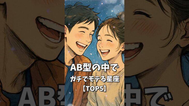 AB型の中でガチでモテる星座ランキング 【TOP5】 #恋愛 #恋愛心理学 #a型 #血液型 #星座