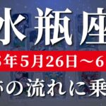水瓶座 【 みずがめ座 ♒ 】週間リーディング( 2025年 5月26日の週)希望の風が吹き始める！人生大逆転の合図。✨🔑 水瓶座 タロット占い