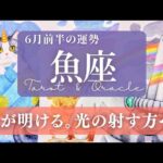【魚座】6月前半／朝が来るよ！ハロー！あたらしい私の人生！完全に卒業する✨🌈🕊【運勢】【タロット】【うお座】