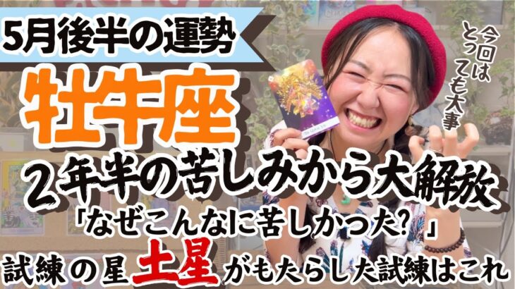 必見！試練修了！【牡牛座5月後半の運勢】とんでもない大解放を感じる！！