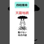 【四柱推命】天羅地網とは？進みたくても止まる命式の謎