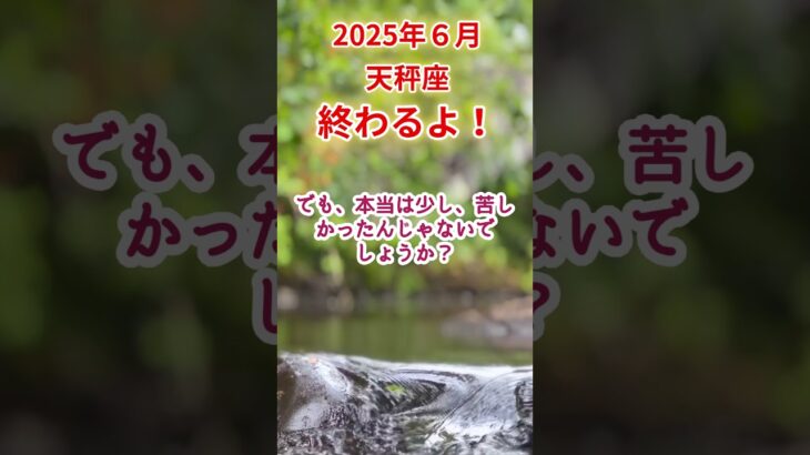【天秤座】2025年6月てんびん座占い #天秤座 #てんびん座 #shorts