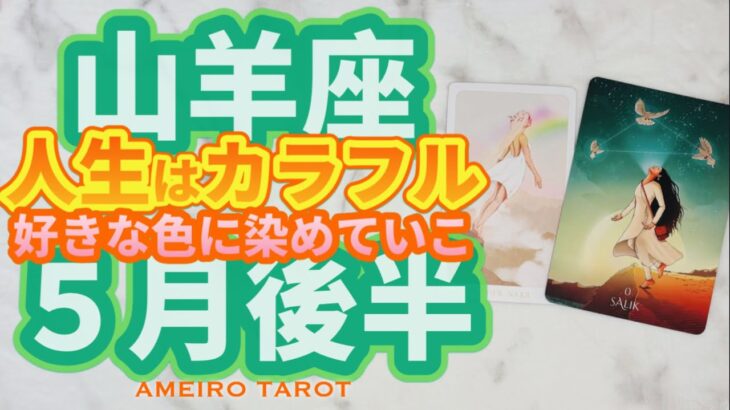 山羊座♑️こだわって欲しい５月後半‼️本当の意味での自由を手にする✨責任を持って進んでいく🕊️人生を好きな色に染めていって🌈✨