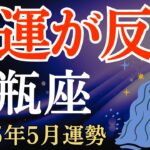 【水瓶座】2025年5月のみずがめ座の運勢～新たな協力関係の中で悪運が反転～タロット占い＆占星術