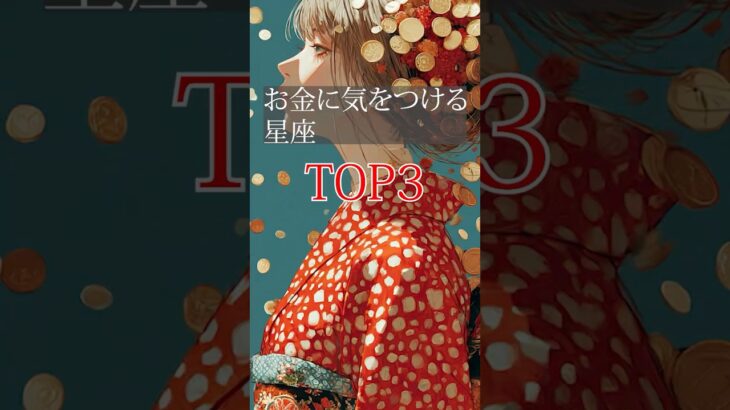 お金に気をつけたい星座TOP3#shorts #占い #星座