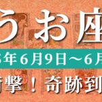 魚座 【 うお座 ♓ 】週間リーディング( 2025年 6月9日の週) 祝福のメッセージ！運命の扉が開く✨🔑 魚座 タロット占い