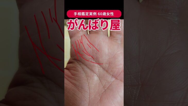 【手相実例】がんばり屋さんに出るこの線、あなたにも？ #shorts #手相