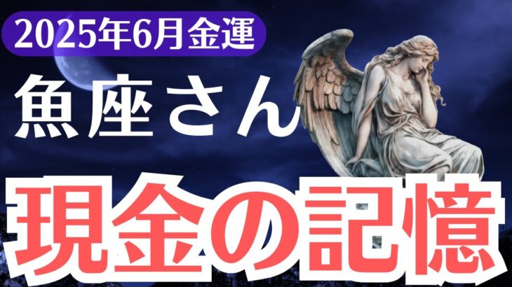 【魚座】2025年6月、うお座、報われない金運に終止符を打つ“現金の記憶”が目を覚ます