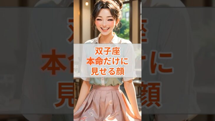 ♊ふたご座が本命だけにみせる顔 #shorts #双子座 #ふたご座 #星座占い