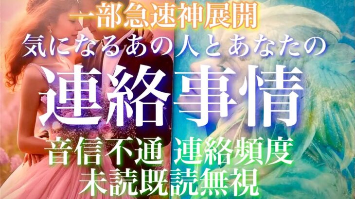 【🦋一部急速神展開💞】気になるあの人とあなたの連絡事情に対する思い-音信不通、連絡頻度、未読既読無視🦋
