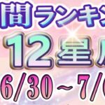 【今週の運勢】6月30日～7月6日の12星座運勢ランキング 仕事運・金運・恋愛運…今週の運勢は？【水森太陽監修・莉瑠作成】#占い館セレーネ #星座占い