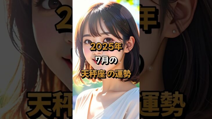 【天秤座】2025年7月の天秤座 (てんびん座)の運勢 – #星座占い #てんびん座 #天秤座 #2025年7月 #占い