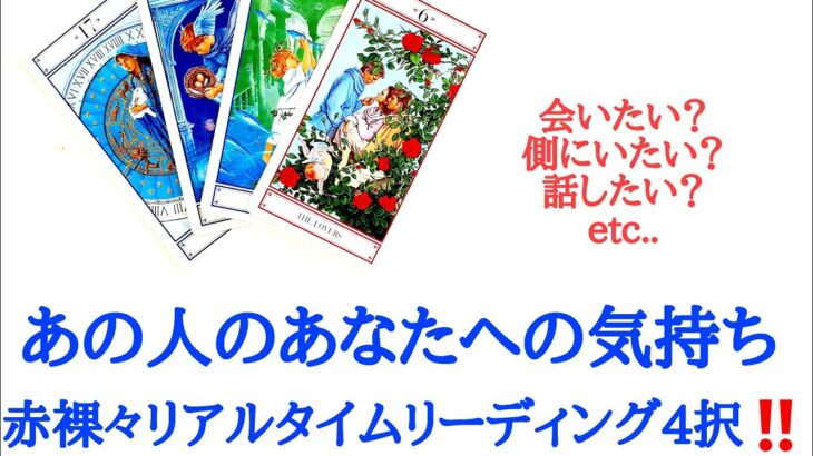 🌹恋愛タロット占い🌹あの人のあなたへの気持ち、赤裸々リアルタイムリーディング4択‼️