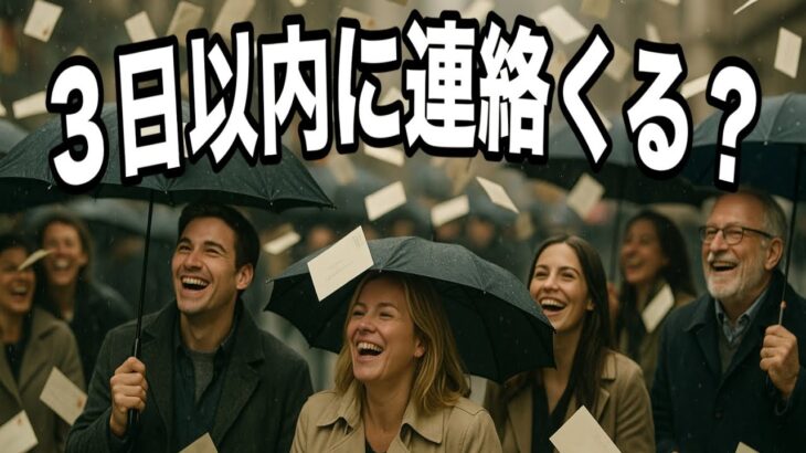 ３日以内にあの人から連絡はきますか？⚠️辛口の結果あり