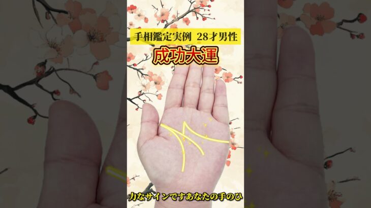 【手相占い】ラッキーM字線で最強の運気！成功と幸運を掴む究極の手相を今すぐチェック！ #占い